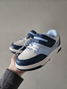 Kids Blue and Navy Athletic Sneakers - Comfortable Everyday Shoes NWT